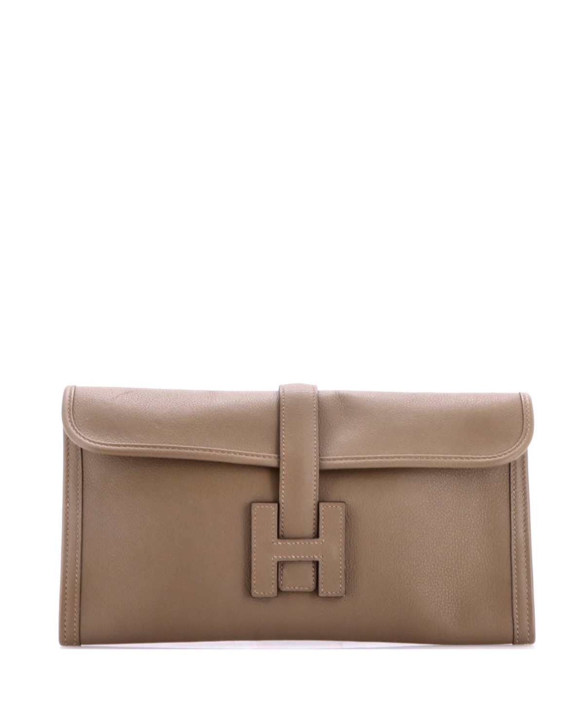 Pre-Owned Hermes 29 Jige Elan Clutch Evercolor – Brown Pre-Owned Hermes 29 Jige Elan Clutch Evercolor – Brown