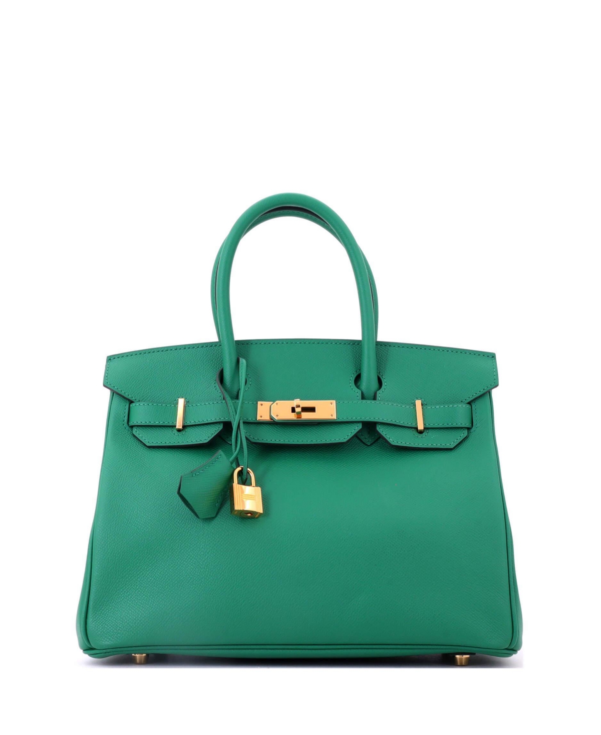 Pre-Owned Hermes Birkin 30 Handbag Green Epsom with Gold Hardware – Green Pre-Owned Hermes Birkin 30 Handbag Green Epsom with Gold Hardware – Green