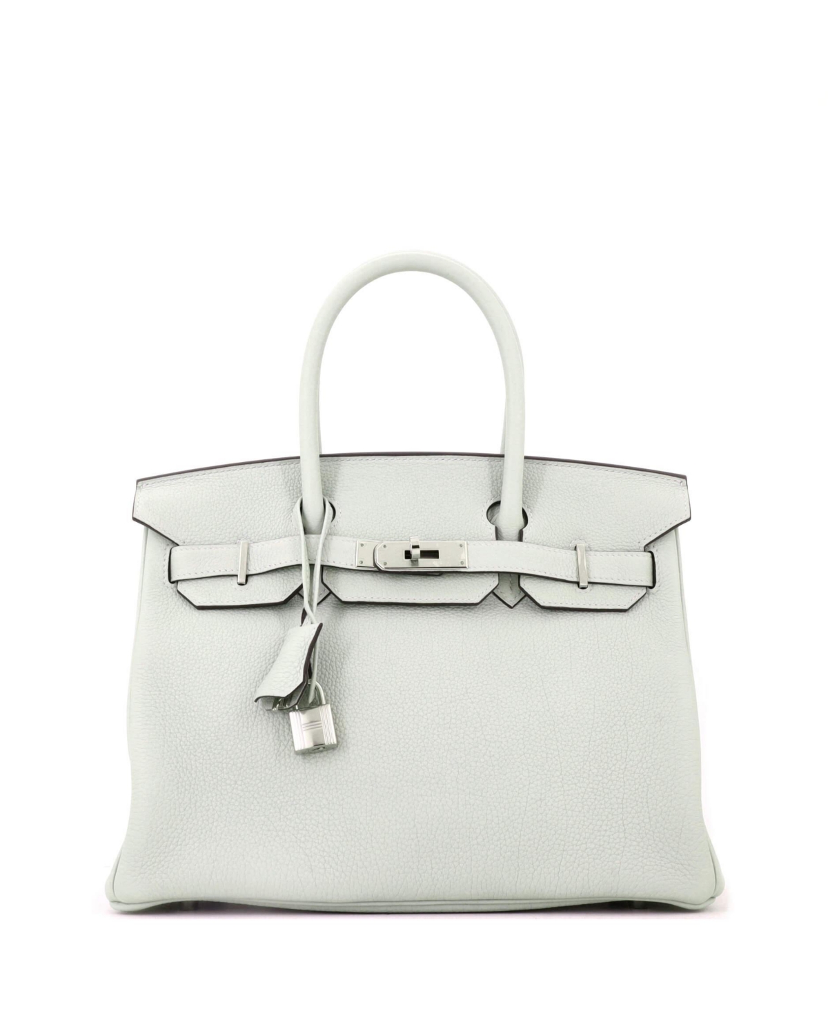 Pre-Owned Hermes Birkin 30 Handbag Grey Togo with Palladium Hardware – Grey