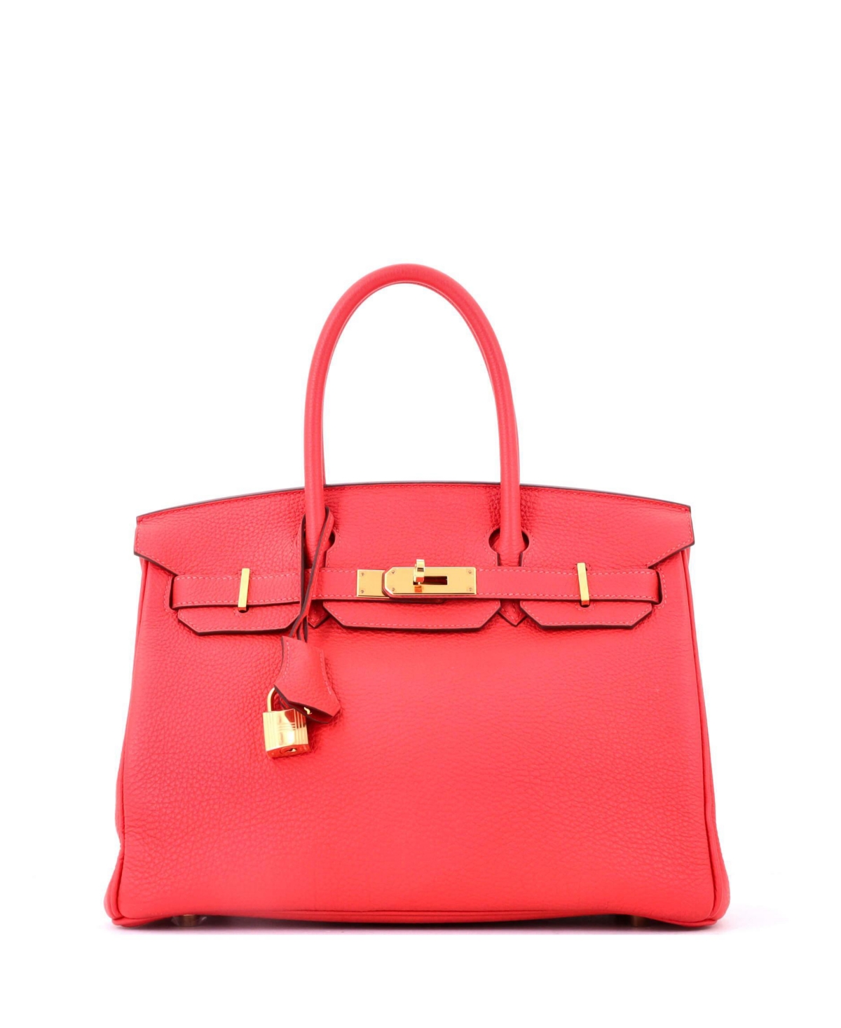 Pre-Owned Hermes Birkin 30 Handbag Red Togo with Gold Hardware – Red Pre-Owned Hermes Birkin 30 Handbag Red Togo with Gold Hardware – Red