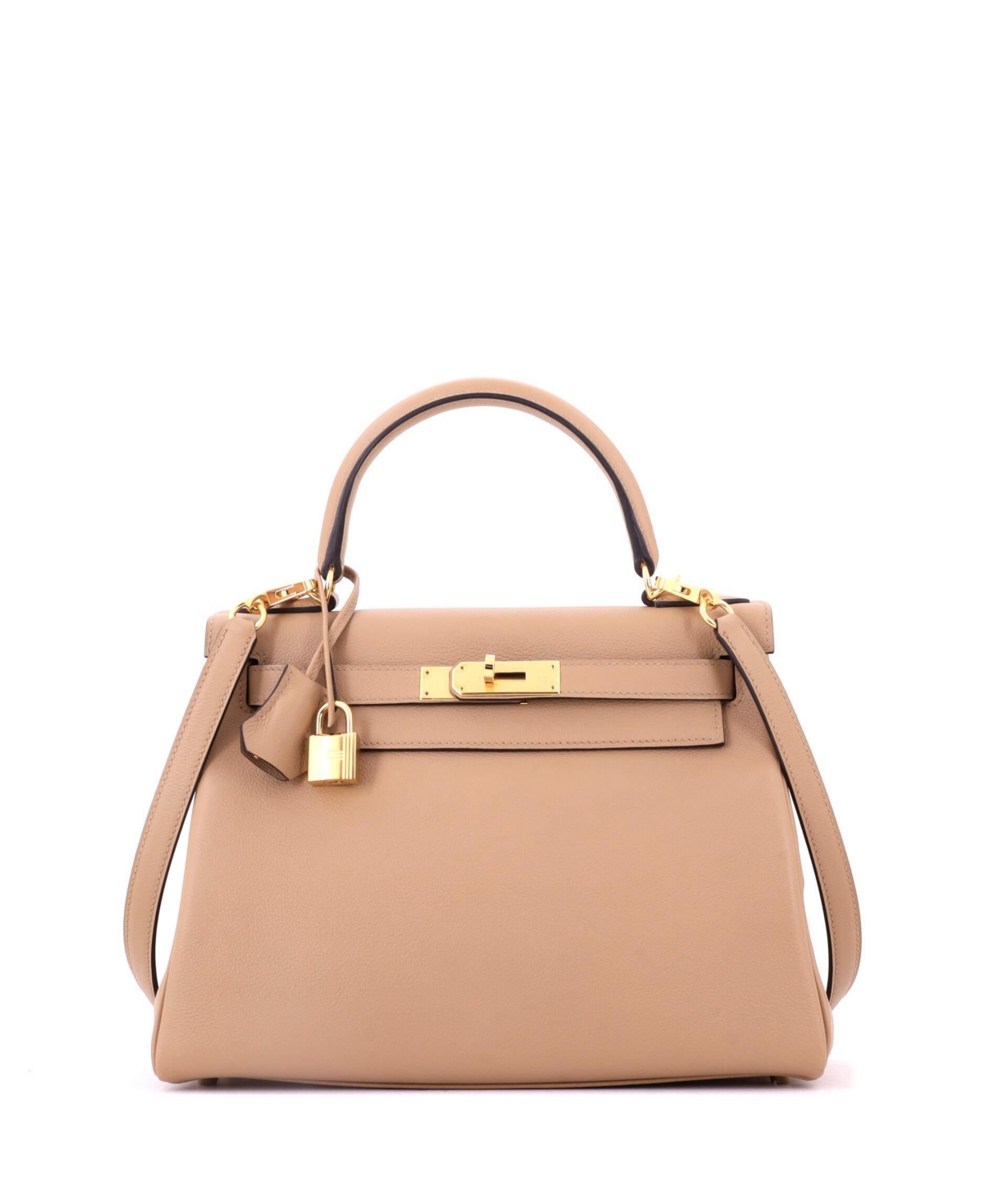 Pre-Owned Hermes Kelly 28 Handbag Brown Evercolor with Gold Hardware – Brown Pre-Owned Hermes Kelly 28 Handbag Brown Evercolor with Gold Hardware – Brown