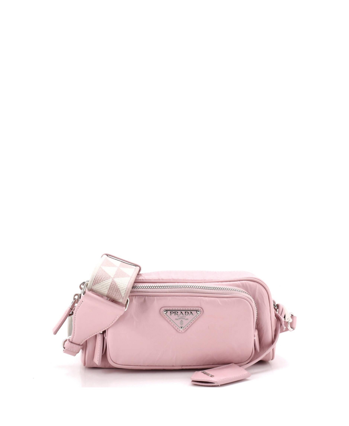 Pre-Owned Prada Multipocket Shoulder Bag Nappa Antique – Pink Pre-Owned Prada Multipocket Shoulder Bag Nappa Antique – Pink