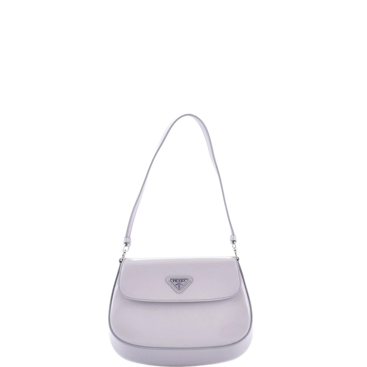 Pre-Owned Prada Small Cleo Flap Shoulder Bag Spazzolato Leather – Grey