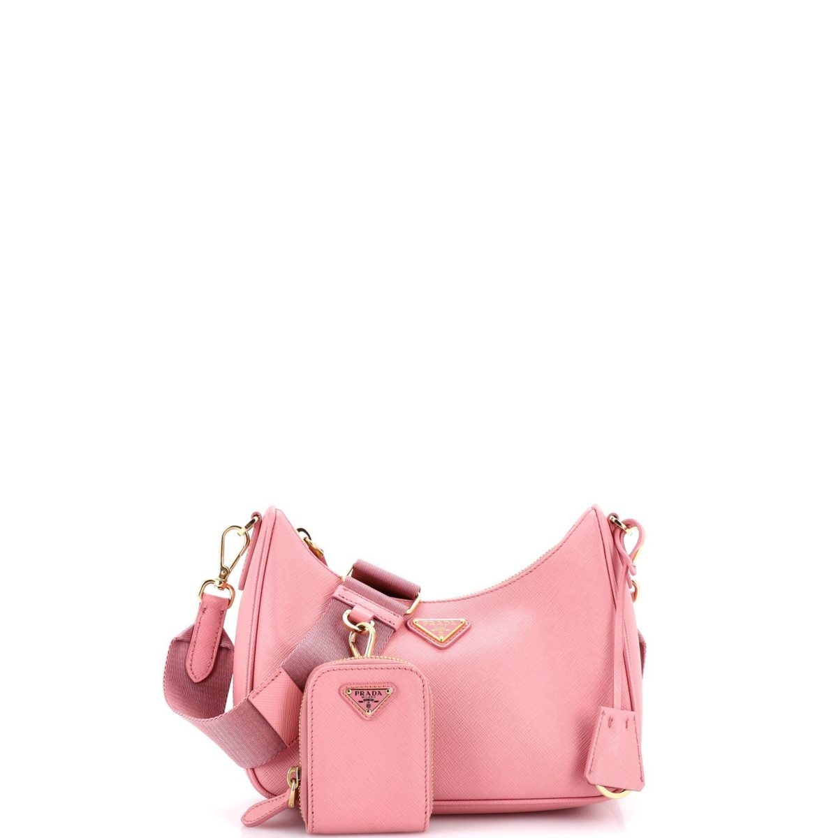 Pre-Owned Prada Small Re-Edition 2005 Shoulder Bag Saffiano Leather – Pink Pre-Owned Prada Small Re-Edition 2005 Shoulder Bag Saffiano Leather – Pink
