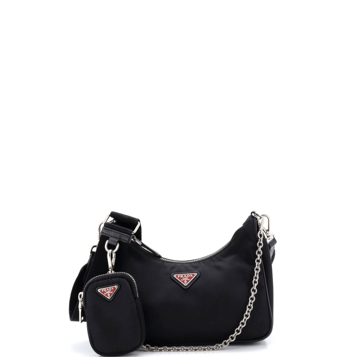 Pre-Owned Prada Small Re-Edition 2005 Shoulder Bag Tessuto – Black Pre-Owned Prada Small Re-Edition 2005 Shoulder Bag Tessuto – Black
