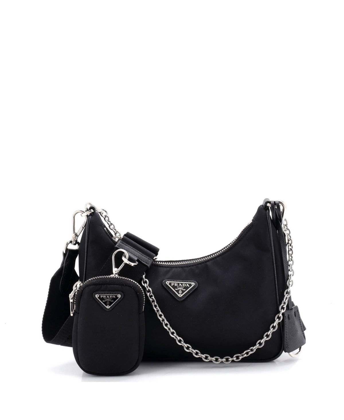 Pre-Owned Prada Small Re-Edition 2005 Shoulder Bag Tessuto – Black Pre-Owned Prada Small Re-Edition 2005 Shoulder Bag Tessuto – Black