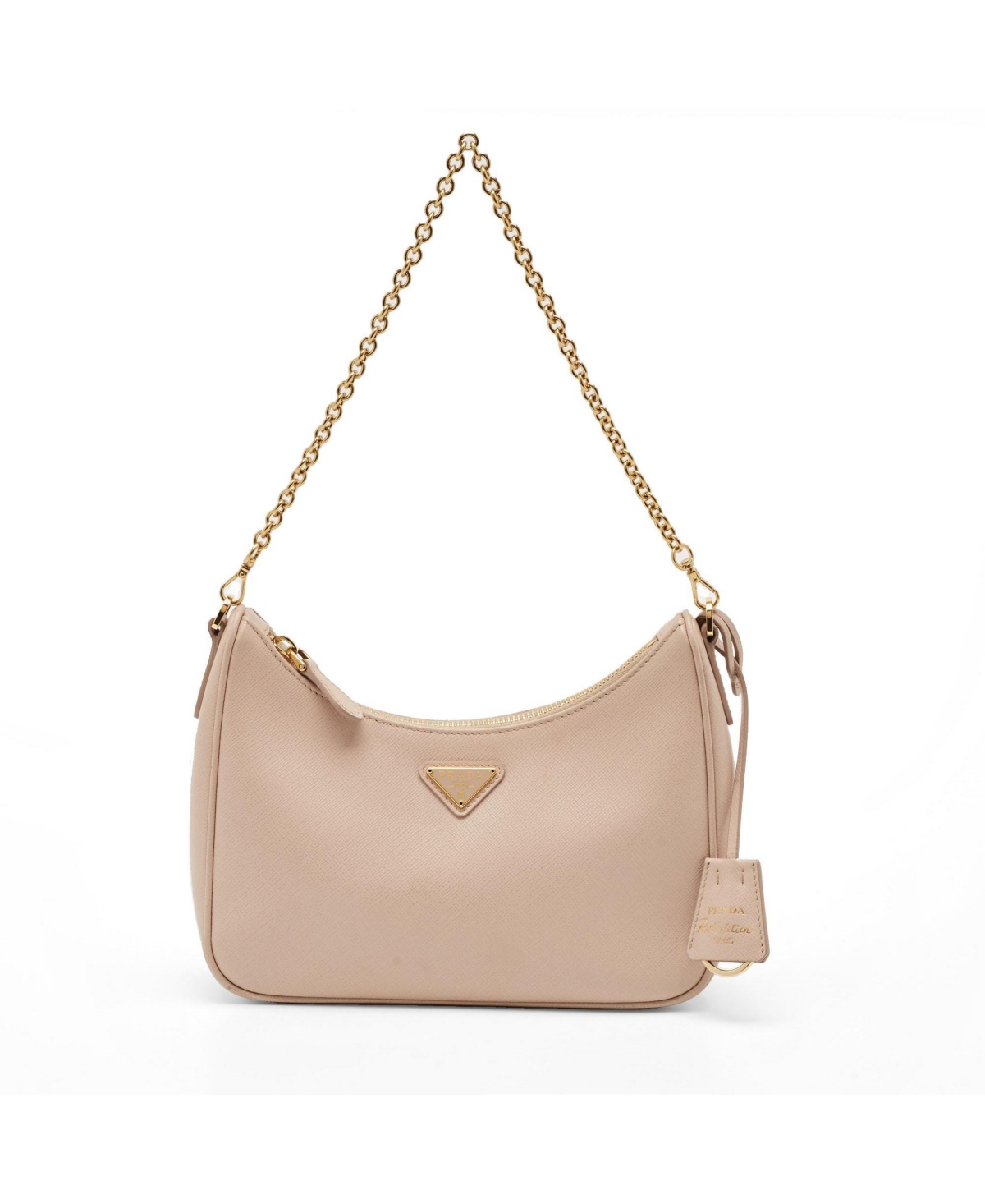 Pre-Owned Prada Women’s Re-Edition 2005 Saffiano Leather Shoulder Bag – Beige/Khaki Pre-Owned Prada Women’s Re-Edition 2005 Saffiano Leather Shoulder Bag – Beige/Khaki