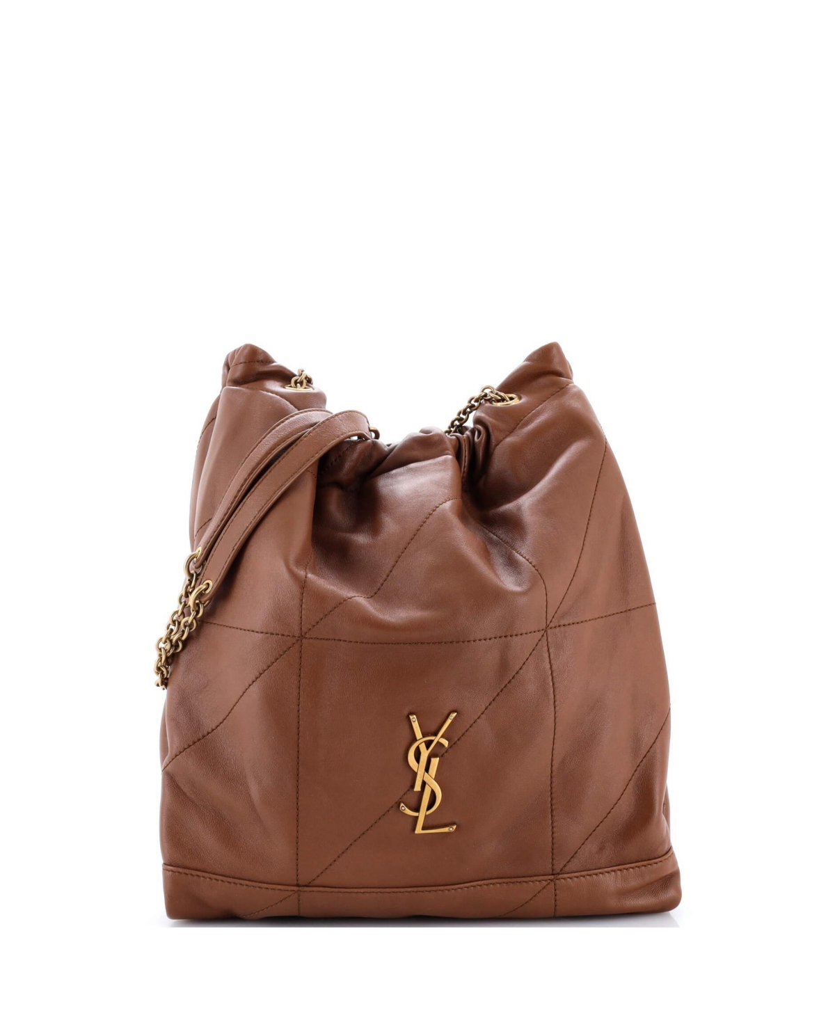 Pre-Owned Saint Laurent Jamie 4.3 Pochon Shoulder Bag Quilted Leather – Brown