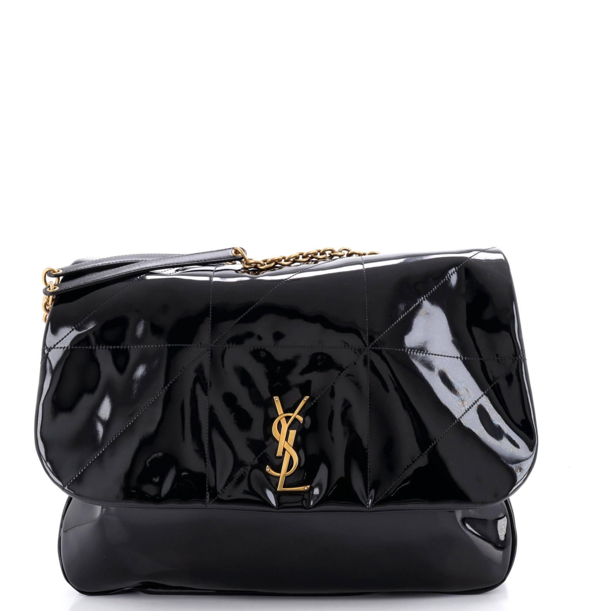 Pre-Owned Saint Laurent Large Jamie 4.3 Shoulder Bag Quilted Patent – Black Pre-Owned Saint Laurent Large Jamie 4.3 Shoulder Bag Quilted Patent – Black