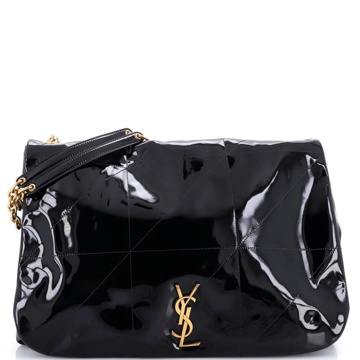 Pre-Owned Saint Laurent Large Jamie 4.3 Shoulder Bag Quilted Patent – Black Pre-Owned Saint Laurent Large Jamie 4.3 Shoulder Bag Quilted Patent – Black
