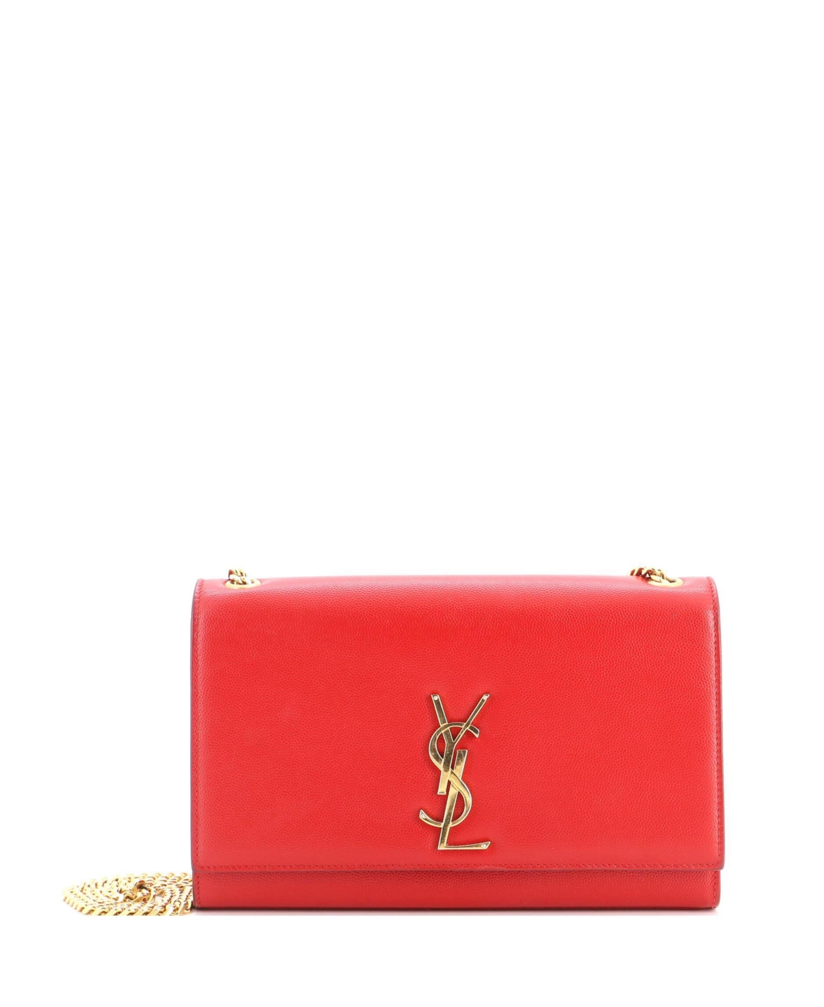 Pre-Owned Saint Laurent Medium Classic Monogram Crossbody Bag Grainy Leather – Red Pre-Owned Saint Laurent Medium Classic Monogram Crossbody Bag Grainy Leather – Red