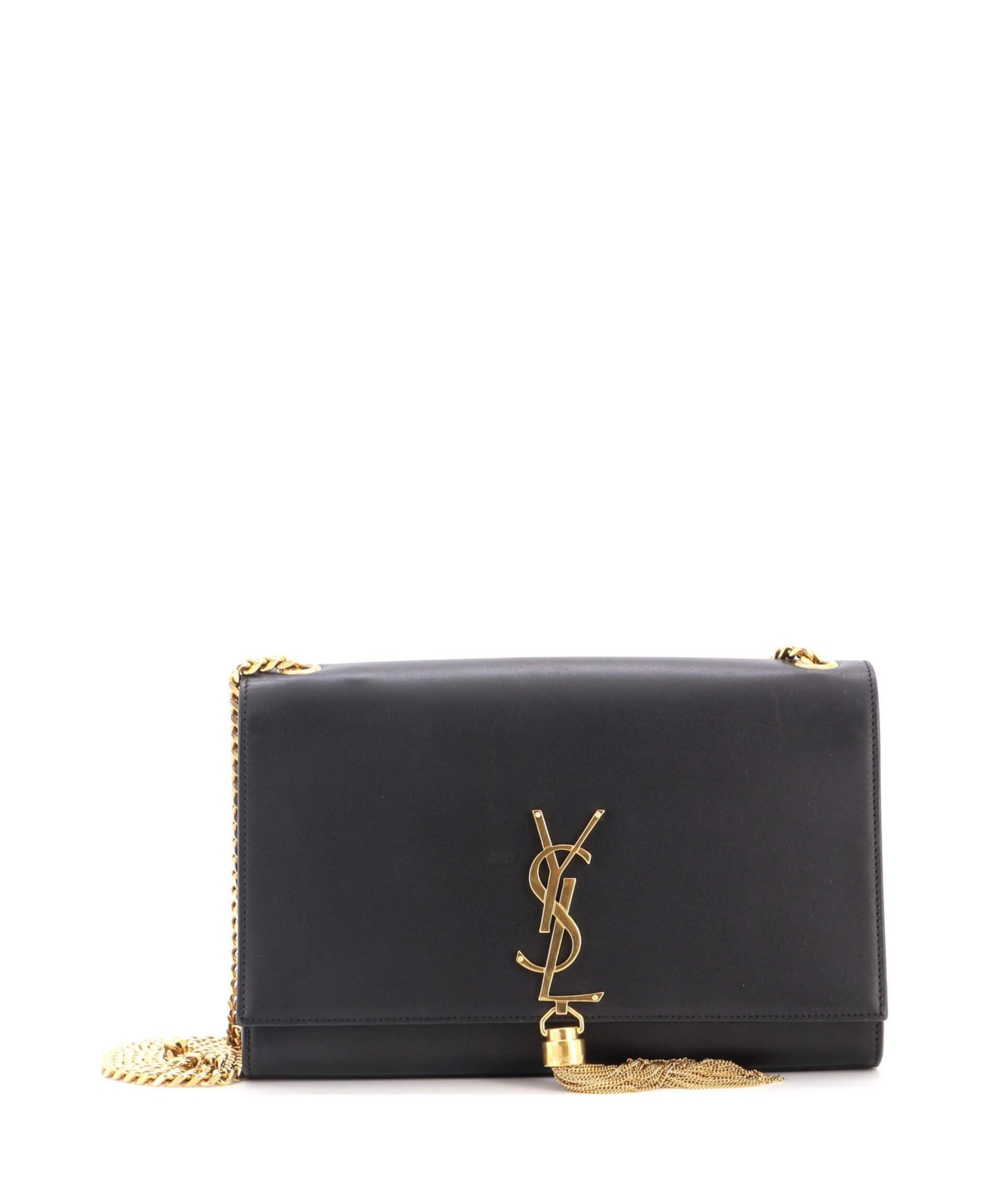 Pre-Owned Saint Laurent Medium Classic Monogram Tassel Crossbody Bag Leather – Black Pre-Owned Saint Laurent Medium Classic Monogram Tassel Crossbody Bag Leather – Black