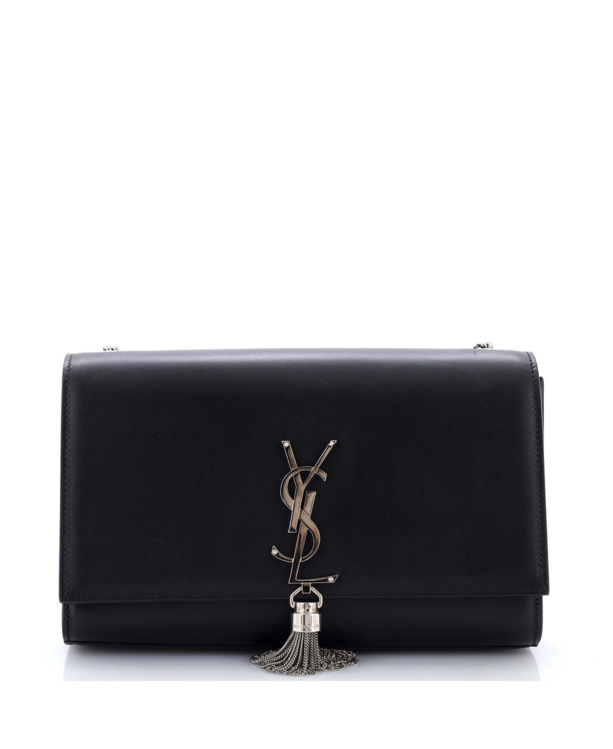 Pre-Owned Saint Laurent Medium Classic Monogram Tassel Crossbody Bag Leather – Black Pre-Owned Saint Laurent Medium Classic Monogram Tassel Crossbody Bag Leather – Black