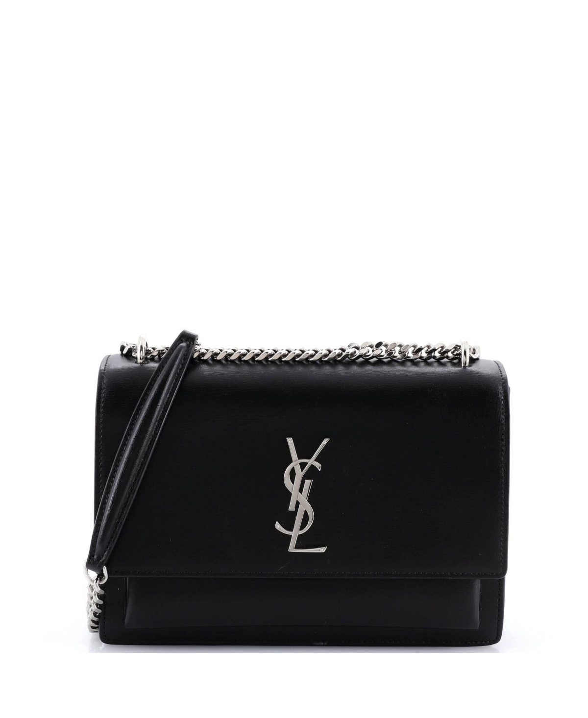 Pre-Owned Saint Laurent Medium Sunset Crossbody Bag Leather – Black Pre-Owned Saint Laurent Medium Sunset Crossbody Bag Leather – Black
