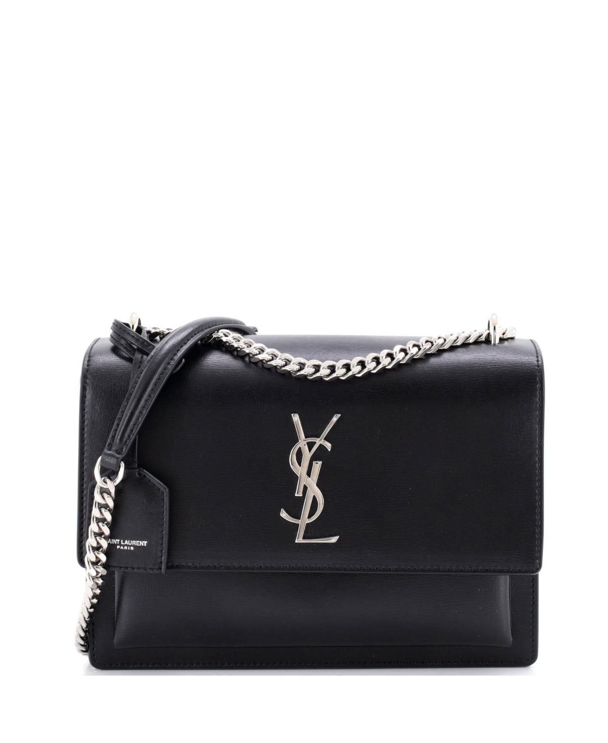 Pre-Owned Saint Laurent Medium Sunset Crossbody Bag Leather – Black Pre-Owned Saint Laurent Medium Sunset Crossbody Bag Leather – Black