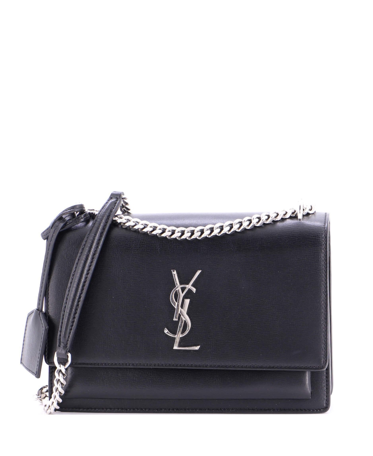 Pre-Owned Saint Laurent Medium Sunset Crossbody Bag Leather – Black Pre-Owned Saint Laurent Medium Sunset Crossbody Bag Leather – Black