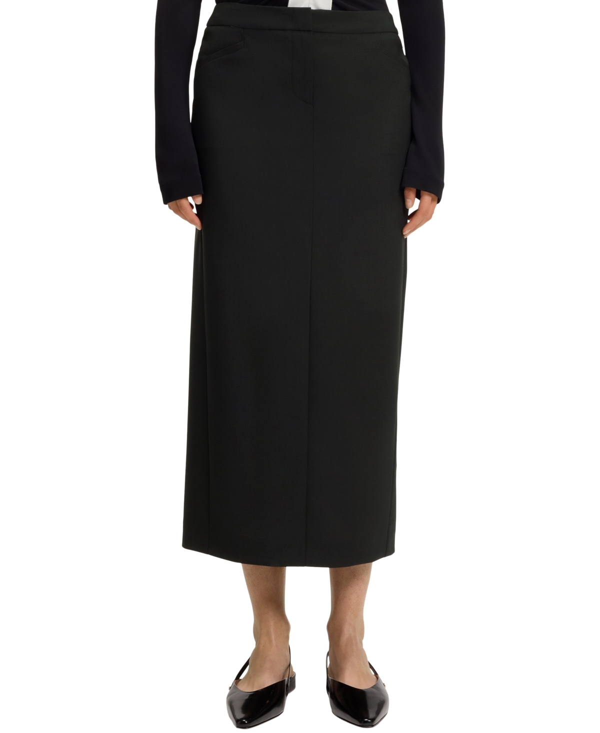 Boss by Hugo Boss Women’s Virgin Wool Pencil Skirt – Black Boss by Hugo Boss Women’s Virgin Wool Pencil Skirt – Black
