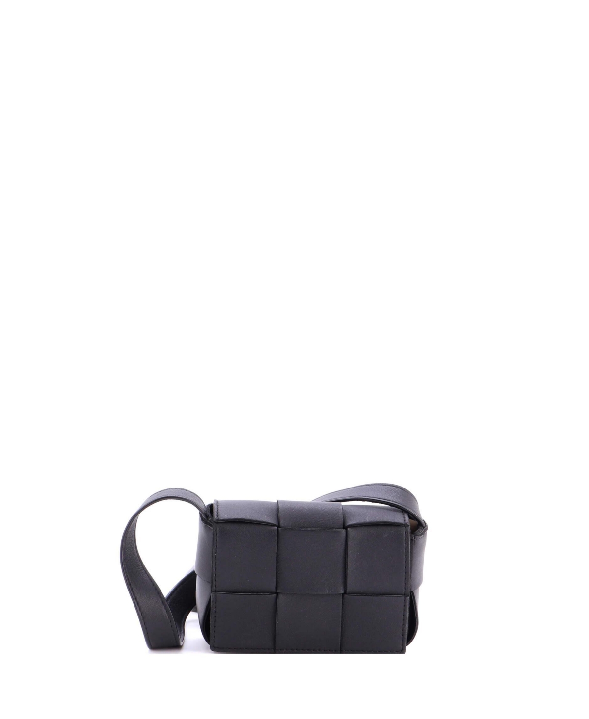 Pre-Owned Bottega Veneta Candy Cassette Crossbody Bag Maxi Intrecciato Leather – Black Pre-Owned Bottega Veneta Candy Cassette Crossbody Bag Maxi Intrecciato Leather – Black
