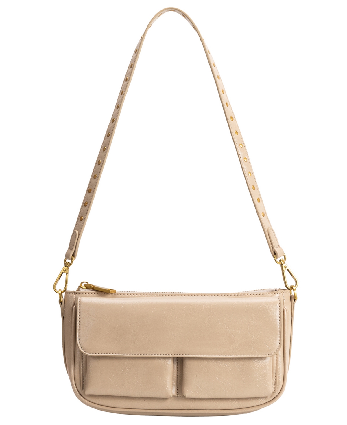 Melie Bianco Aria Small Shoulder Handbag – Mushroom Melie Bianco Aria Small Shoulder Handbag – Mushroom