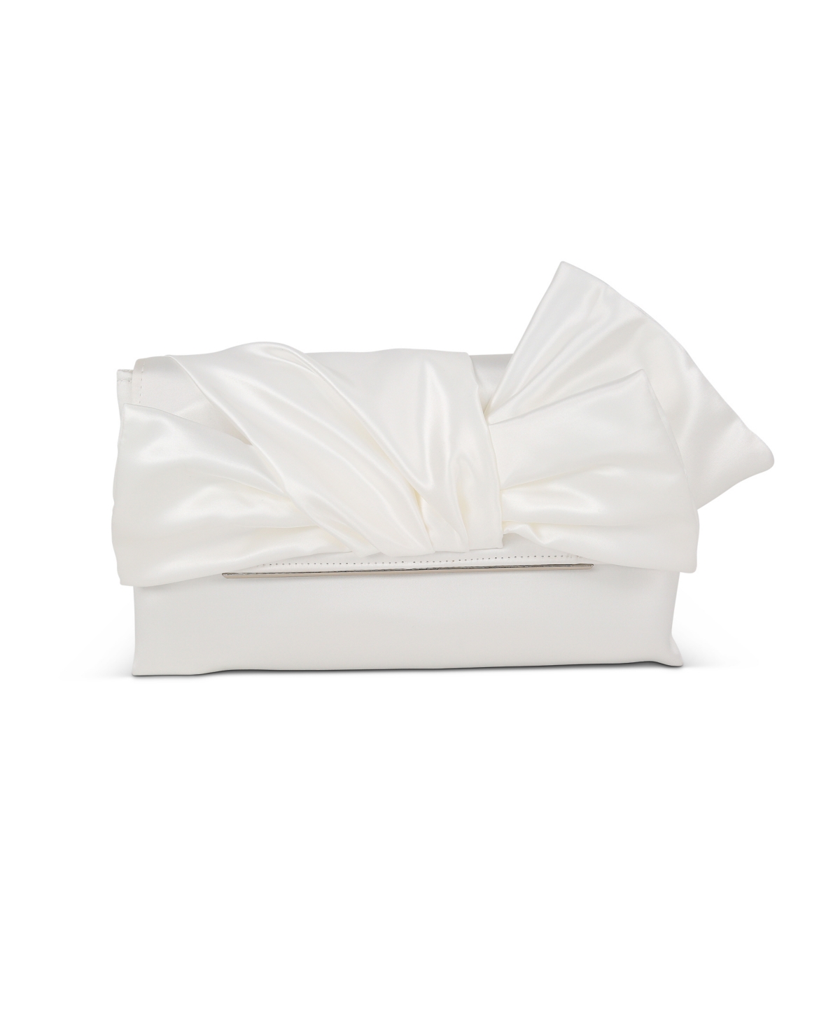 Woman’s Delilah Sash Tied Envelope Clutch – White Woman’s Delilah Sash Tied Envelope Clutch – White