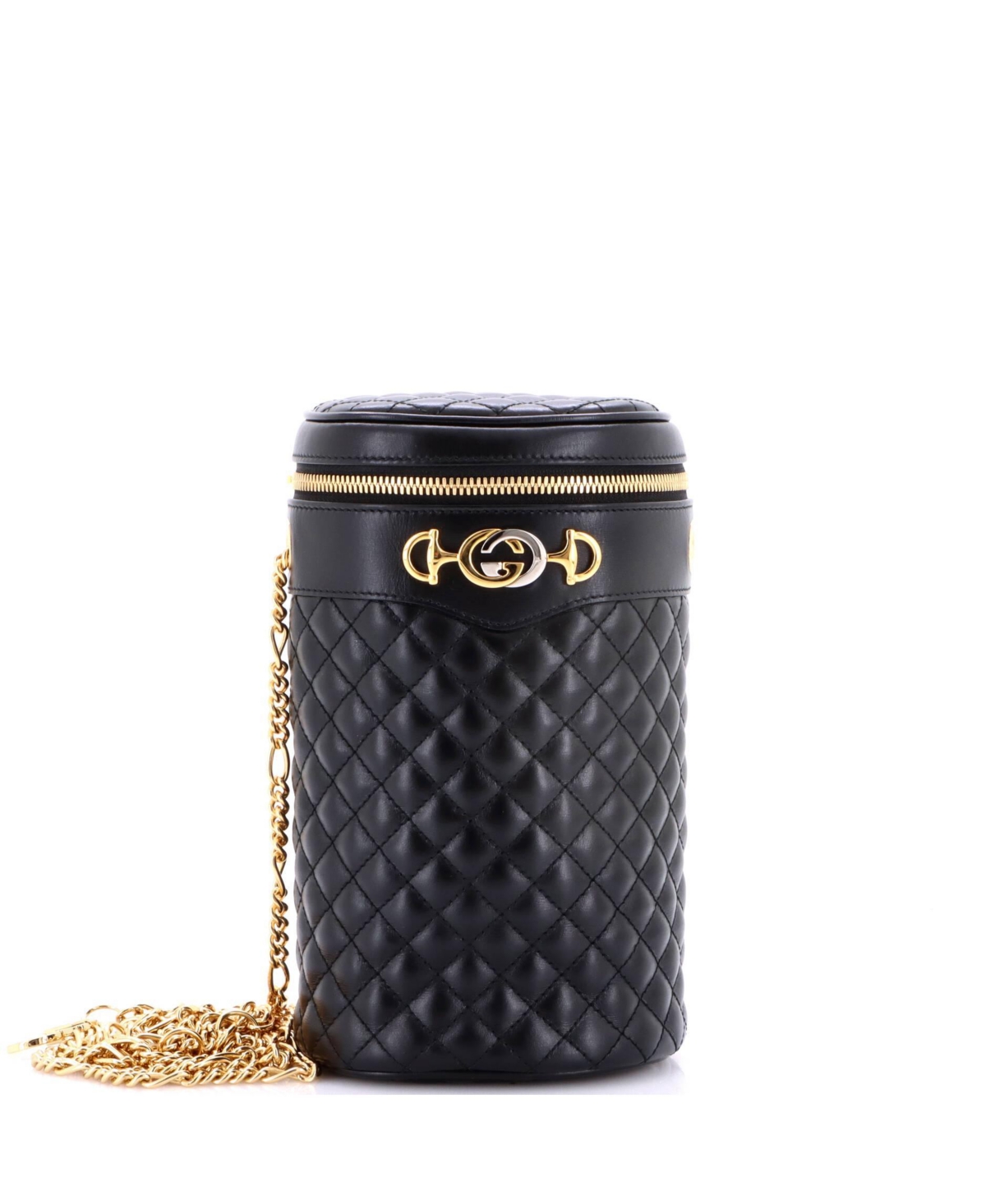 Pre-Owned Gucci Trapuntata Crossbody Belt Bag Quilted Leather – Black