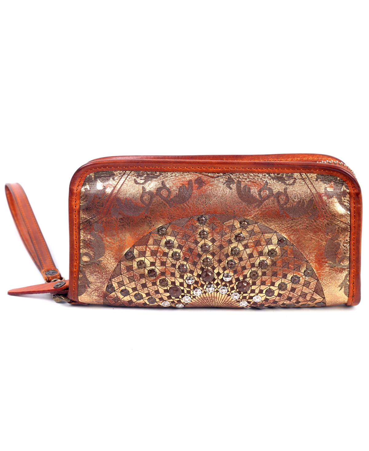 Old Trend Mola Leather Clutch – Gold