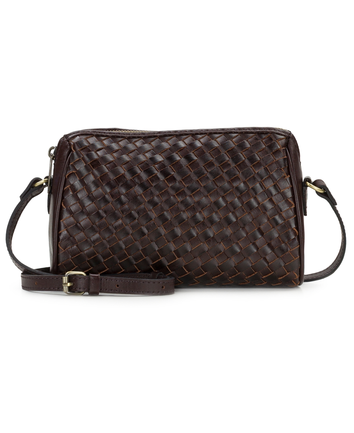 Patricia Nash Romy Small Adjustable Crossbody Handbag – Chocolate