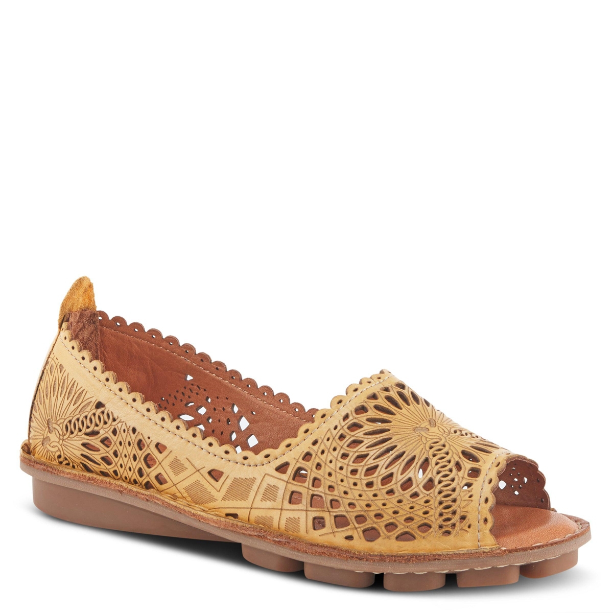 Spring Step Brandal Women’s Slip-On Shoe with Rubber Sole – Yellow Spring Step Brandal Women’s Slip-On Shoe with Rubber Sole – Yellow