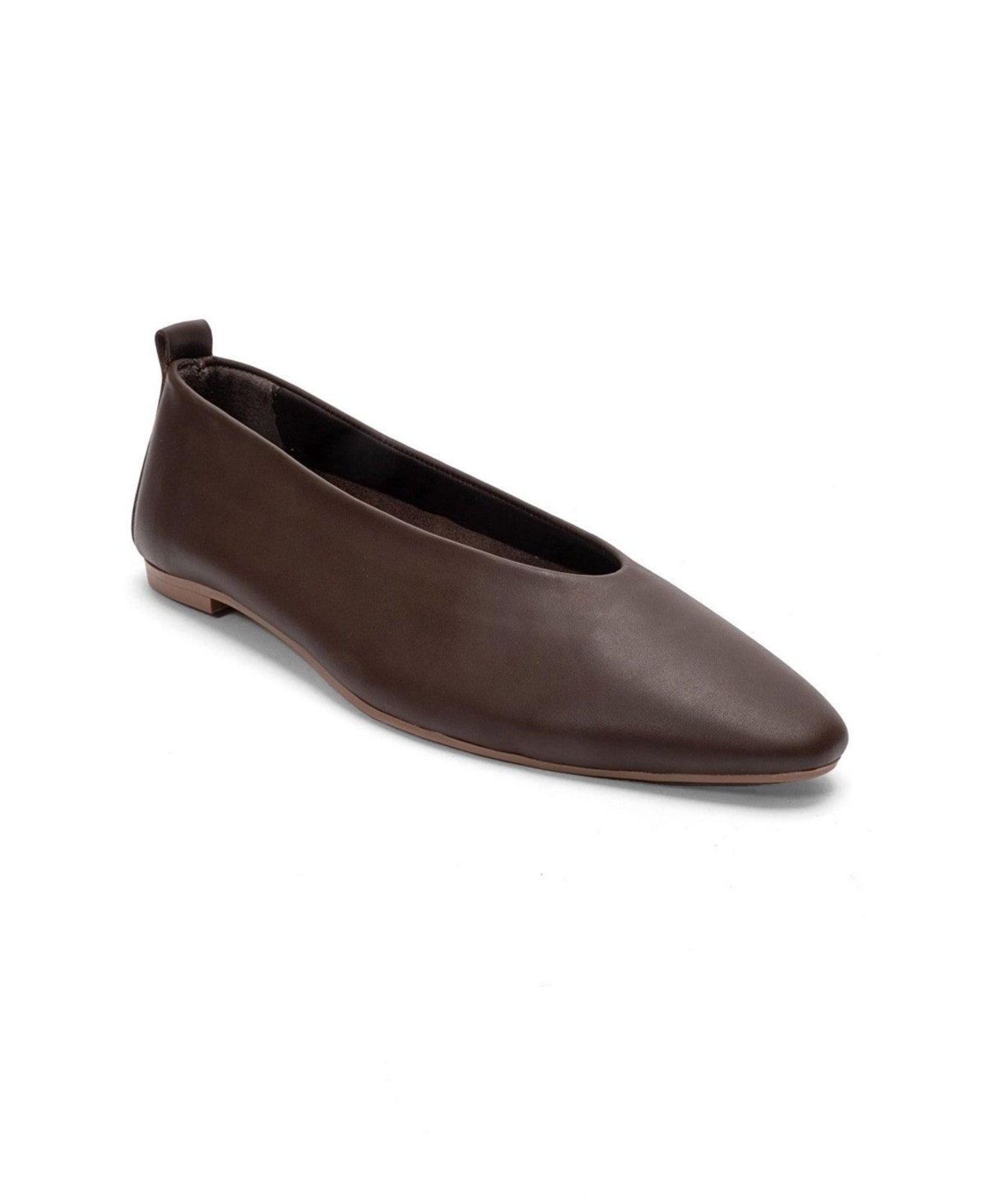 Forever and Always Shoes Women’s Jenas Leather Ballet Flat – Brown