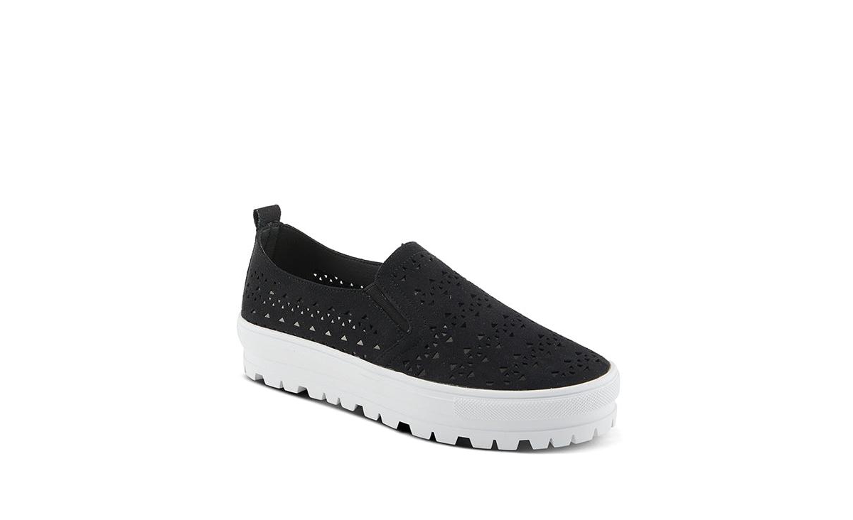 Patrizia Angelita Women’s Slip-On Shoe with Side Zipper – Black Patrizia Angelita Women’s Slip-On Shoe with Side Zipper – Black