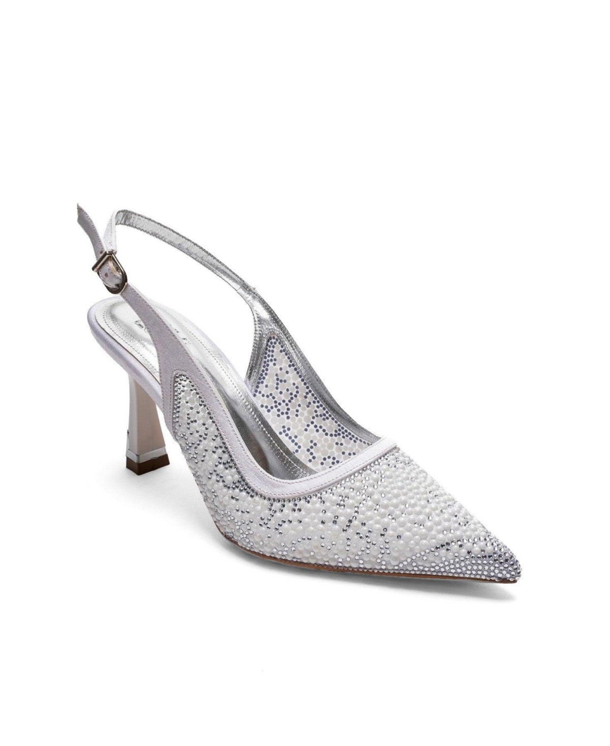 Prologue Shoes Women’s Frea Slingback Stiletto Pump – Silver Prologue Shoes Women’s Frea Slingback Stiletto Pump – Silver