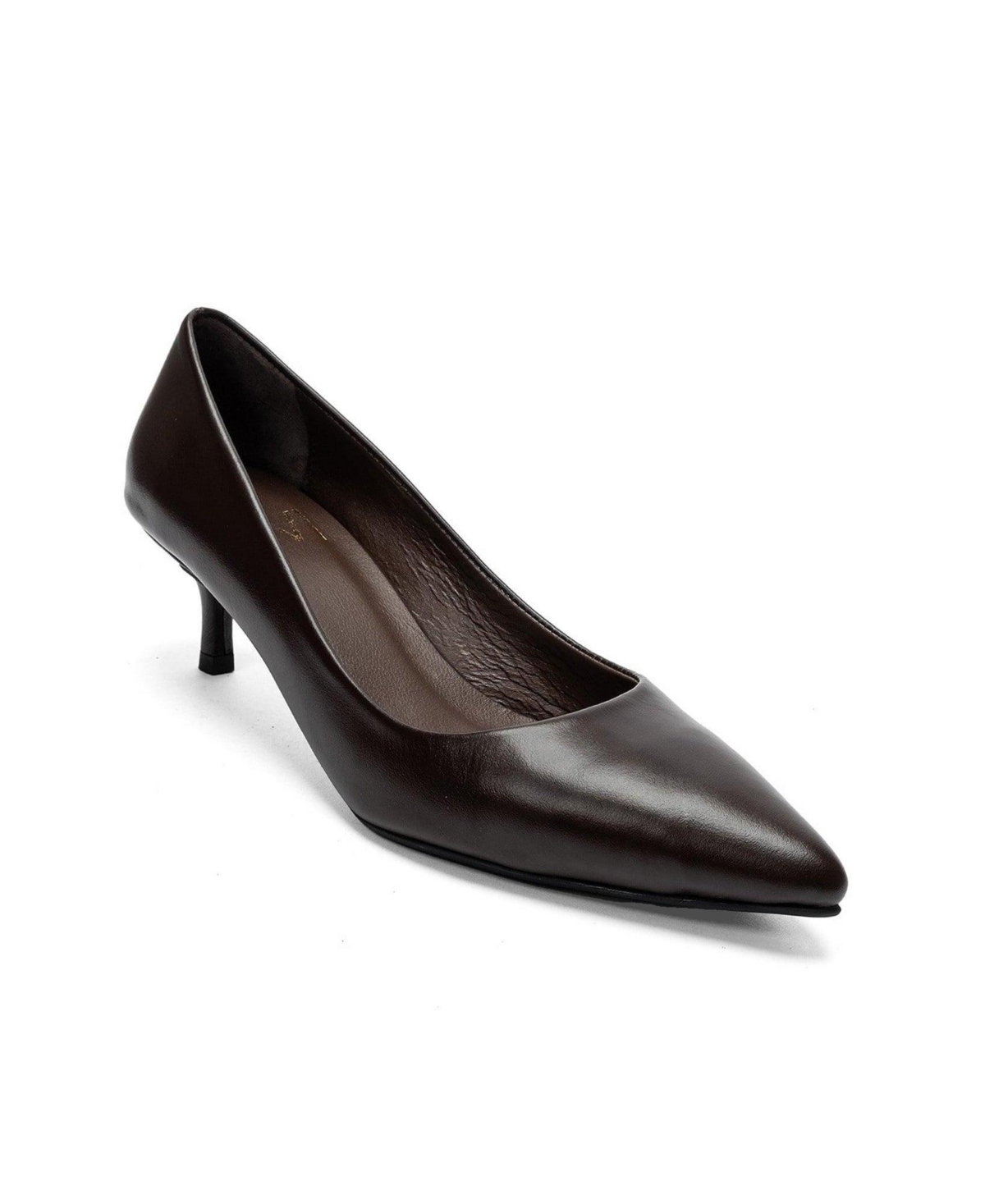 Forever and Always Shoes Women’s Jalen Leather Stiletto Pump – Brown Forever and Always Shoes Women’s Jalen Leather Stiletto Pump – Brown