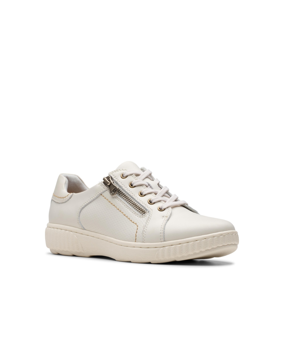 Clarks Women’s Collection Caroline Janna Shoes – White Textile Clarks Women’s Collection Caroline Janna Shoes – White Textile