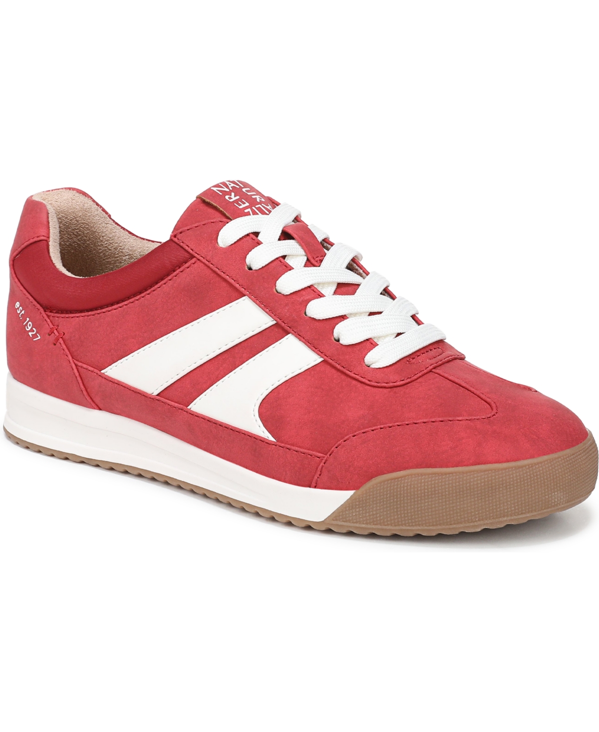 Naturalizer Women’s Garnet Lace-Up Shoes – Red Faux Nubuck Naturalizer Women’s Garnet Lace-Up Shoes – Red Faux Nubuck
