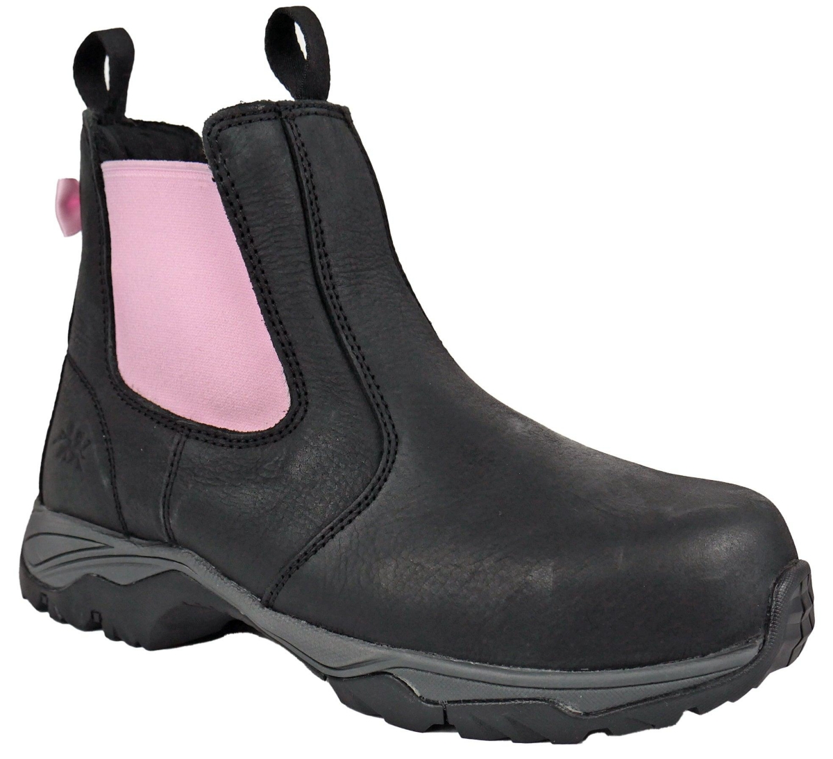Moxie Trades Women’s Composite Toe Work Shoe – Black and pink Moxie Trades Women’s Composite Toe Work Shoe – Black and pink