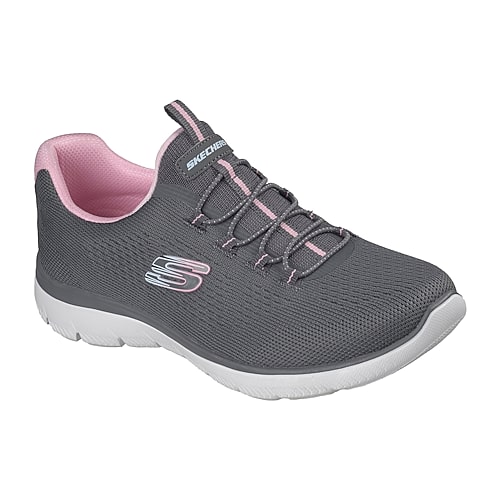 Skechers Summits Womens Slip-On Walking Shoes Wide Width, 6 1/2 Wide, Gray Skechers Summits Womens Slip-On Walking Shoes Wide Width, 6 1/2 Wide, Gray