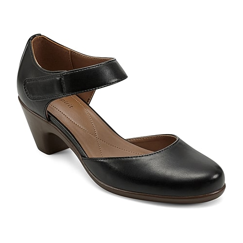 Easy Spirit Casity Womens Round Closed Toe Mary Jane Shoes, 8 1/2 Medium, Black