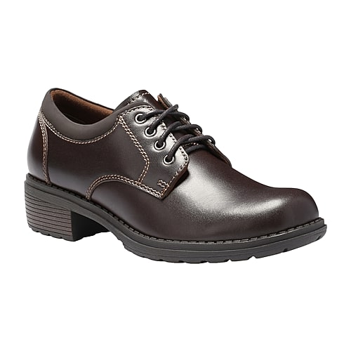 Eastland Stride Womens Round Closed Toe Oxford Shoes, 7 Medium, Brown