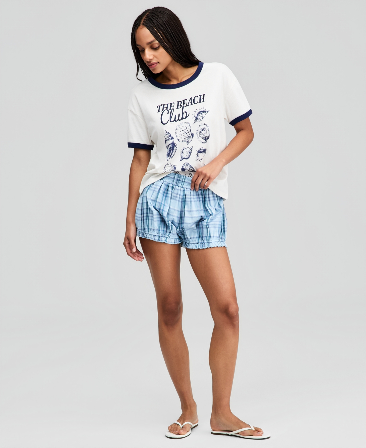 And Now This Women’s Cotton Plaid Pull-On Bubble Shorts, Macy’s – Blue Plaid And Now This Women’s Cotton Plaid Pull-On Bubble Shorts, Macy’s – Blue Plaid