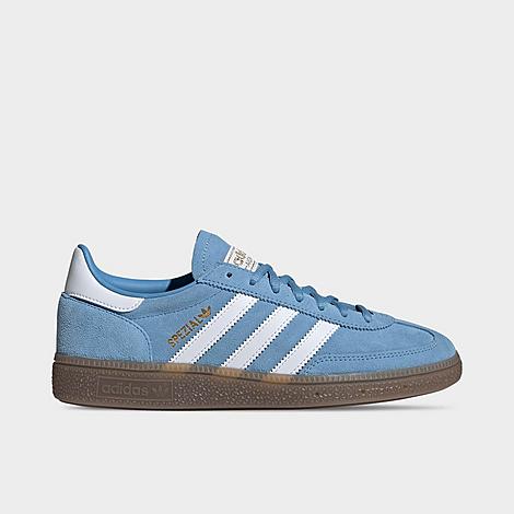 adidas Women’s Originals Handball Spezial LE Casual Shoes in Light Blue/White/Gum Size: 5.0