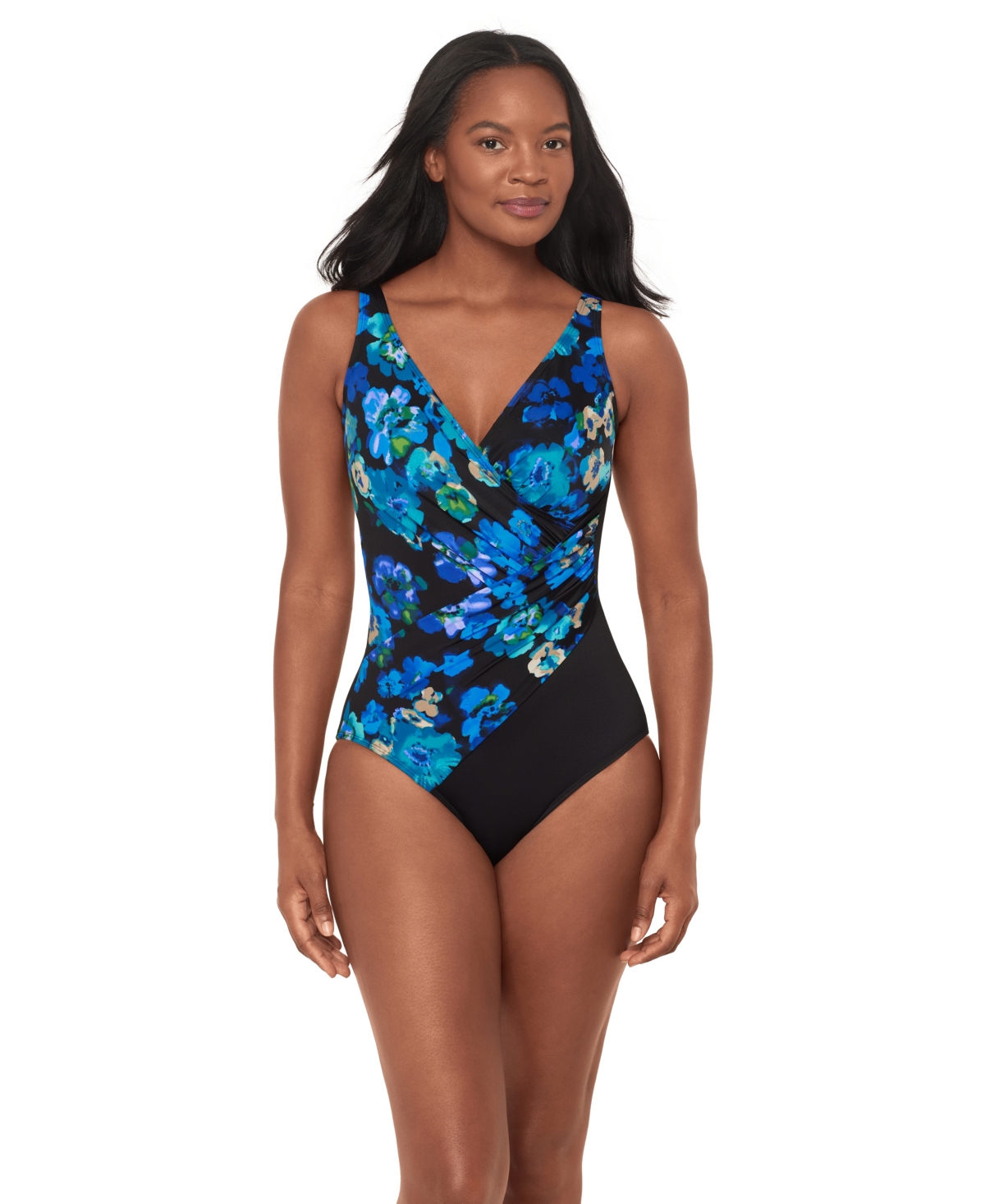 Miraclesuit Women’s Secret Garden Oceanus Soft Cup One-Piece Swimsuit – Black/Multi Miraclesuit Women’s Secret Garden Oceanus Soft Cup One-Piece Swimsuit – Black/Multi