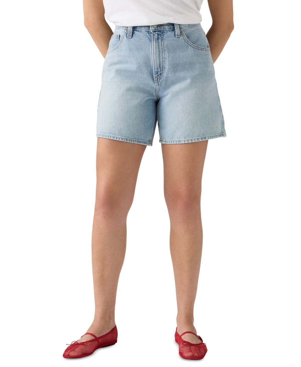 Levi’s Women’s High-Rise Baggy Denim Shorts – Far And Wi Levi’s Women’s High-Rise Baggy Denim Shorts – Far And Wi