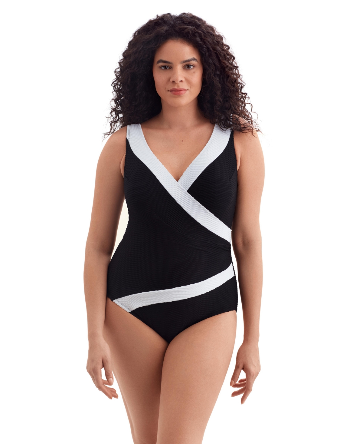 Longitude Women’s Texture Luxe Pipe Side Shirred Surplice Long Torso One-Piece Swimsuit – Texture luxe Longitude Women’s Texture Luxe Pipe Side Shirred Surplice Long Torso One-Piece Swimsuit – Texture luxe