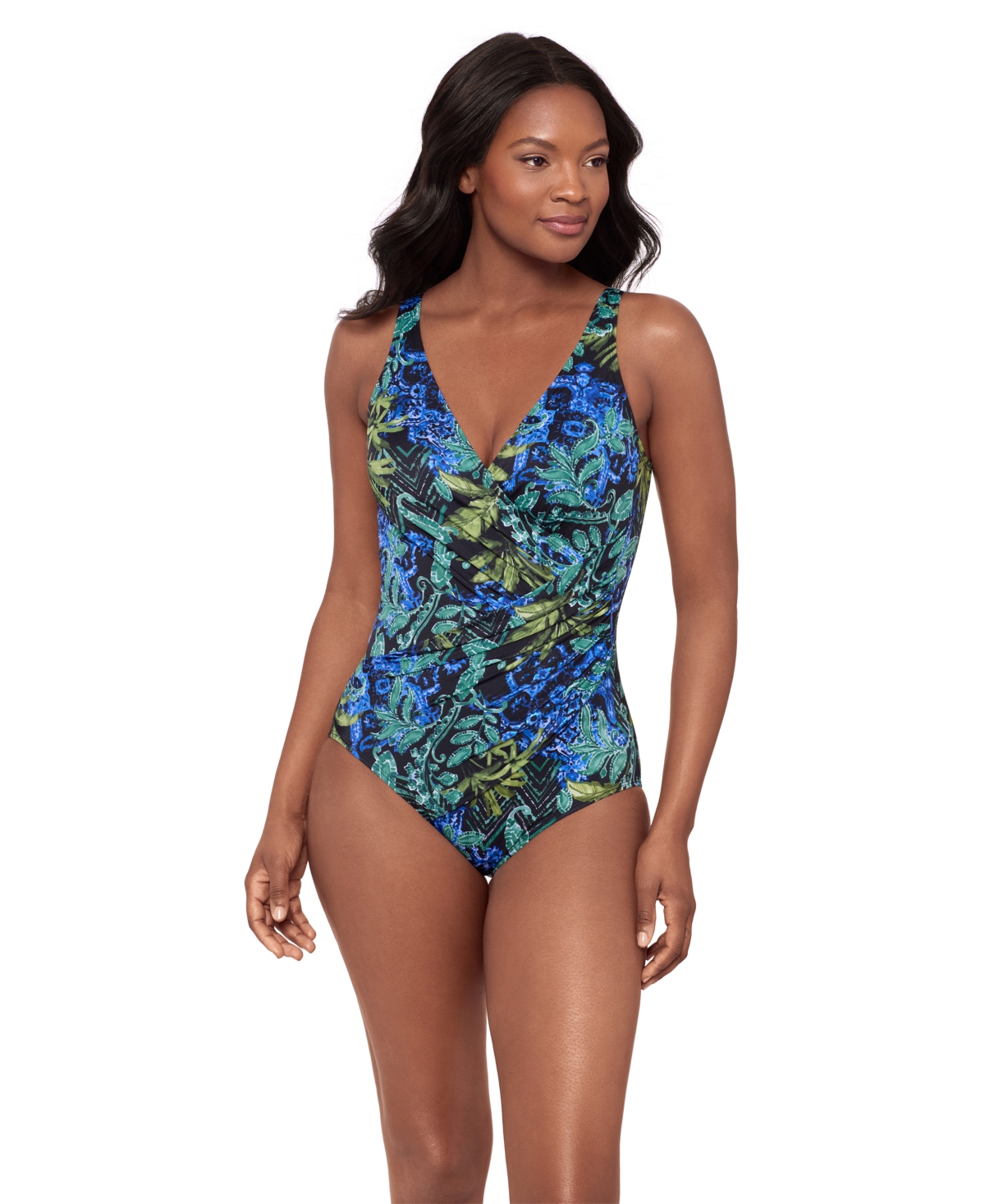 Miraclesuit Women’s Dd Cup Must Haves Oceanus Draped Allover-Slimming One-Piece Swimsuit – Gasparilla Miraclesuit Women’s Dd Cup Must Haves Oceanus Draped Allover-Slimming One-Piece Swimsuit – Gasparilla