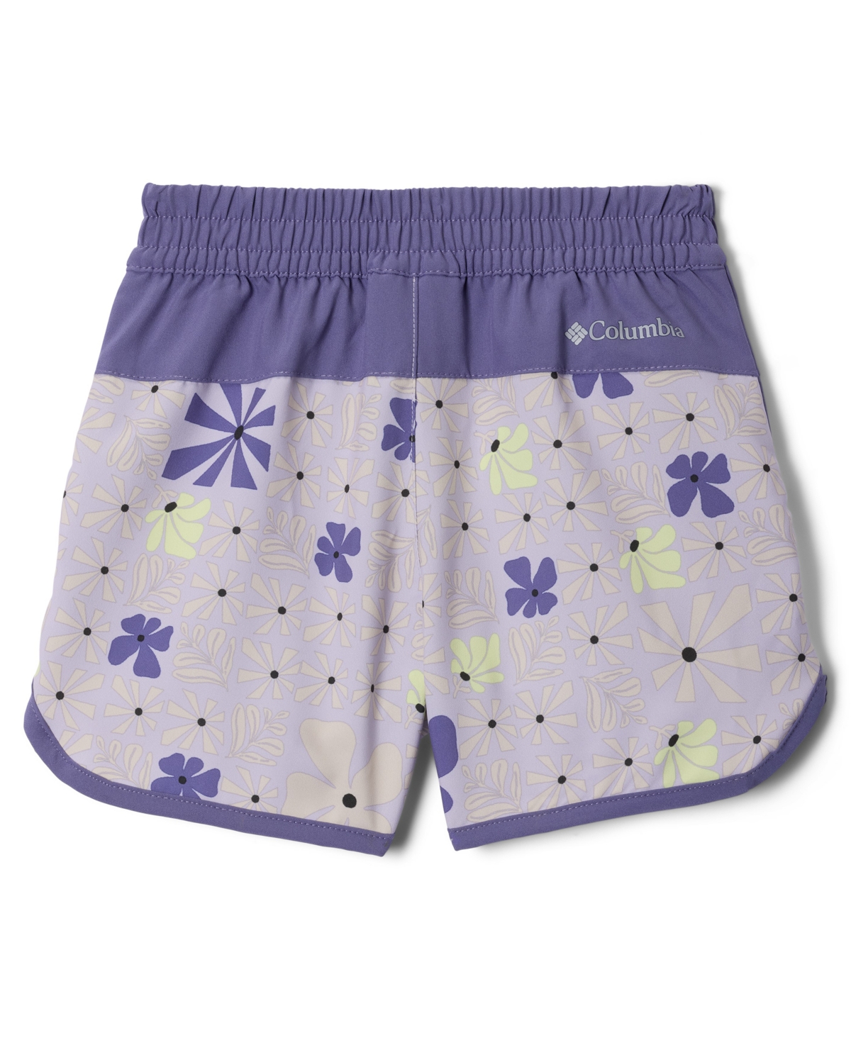 Columbia Big Girls Sandy Shores Board shorts – Lavender Pearl Sunbursts