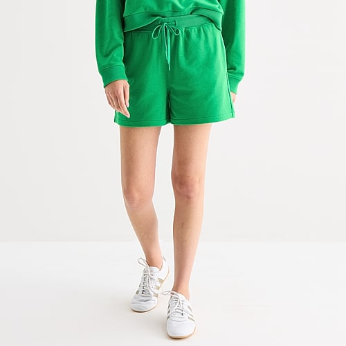 Xersion Womens 4″ Mid Rise Active Pull-On Short, X-large, Green