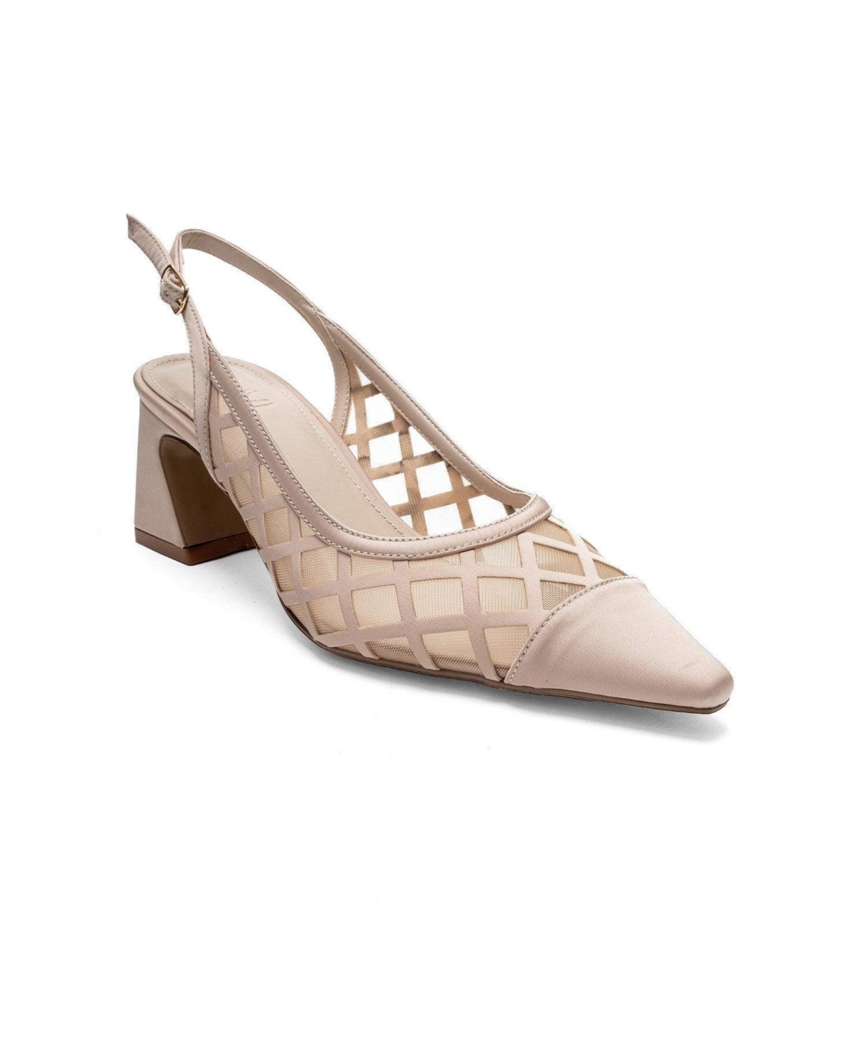 Prologue Shoes Alveron Block Heel Mesh Pump – Beige Prologue Shoes Alveron Block Heel Mesh Pump – Beige
