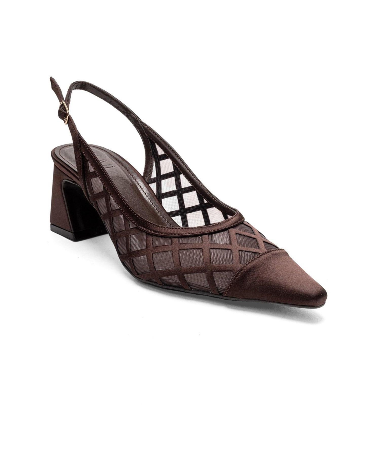 Prologue Shoes Alveron Block Heel Mesh Pump – Brown Prologue Shoes Alveron Block Heel Mesh Pump – Brown
