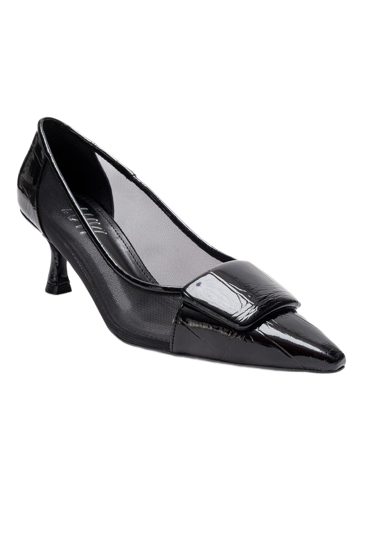 Prologue Shoes Ola Stiletto Pump – Black patent