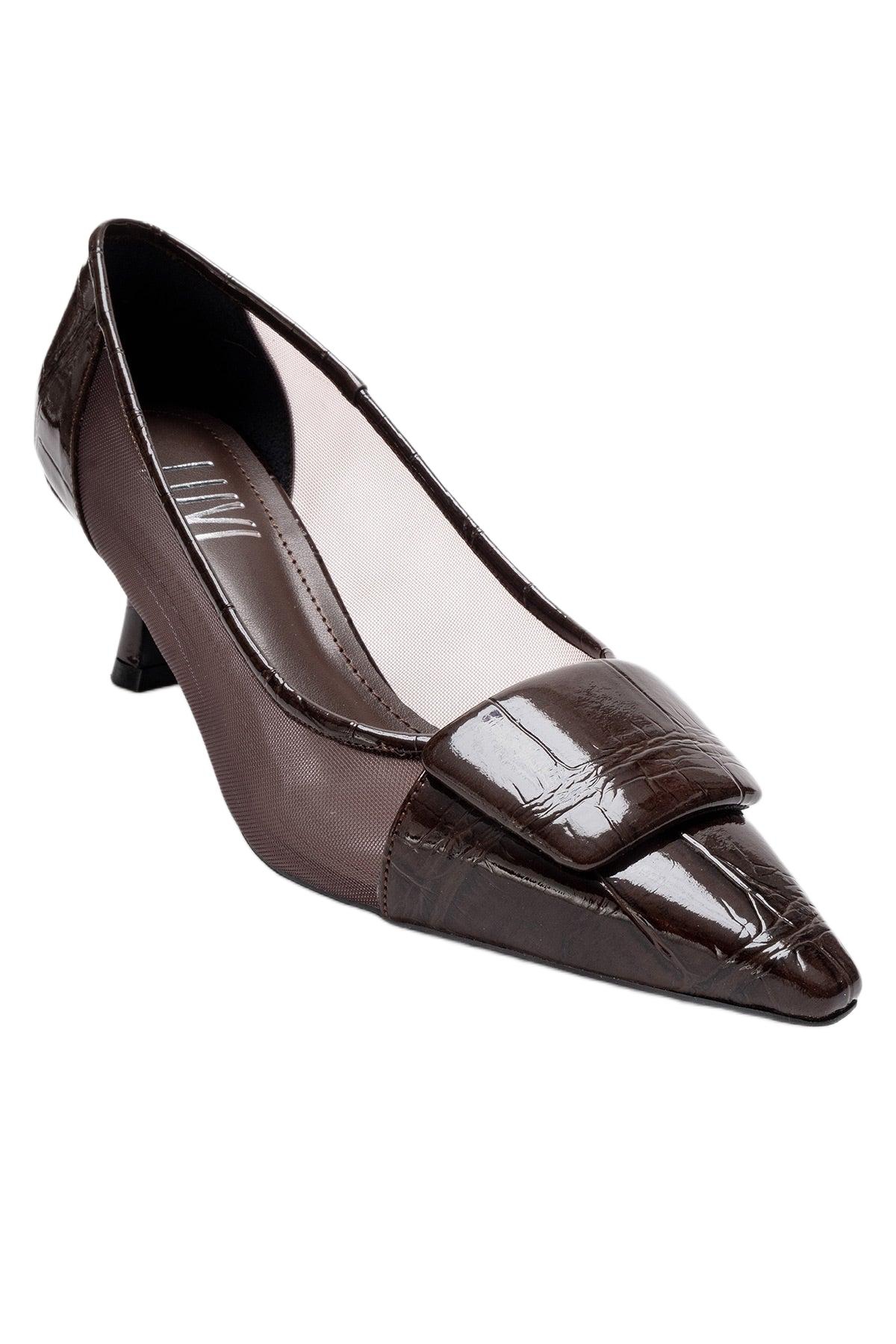 Prologue Shoes Ola Stiletto Pump – Brown patent Prologue Shoes Ola Stiletto Pump – Brown patent